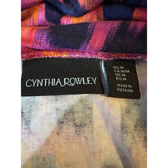 Cynthia Rowley Strapless Maxi Dress Women M Ikat Boho Festival Bright Summer Y2K - Picture 4 of 8